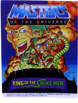 Masters of the Universe Mini-Comic (Figurenbeilage) "King of the Snake Men" von Mattel (einsprachig)